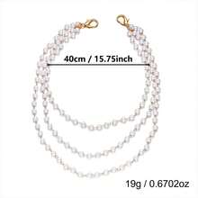 1pc Fashion Summer Beach Vacation Style Multi-Layer Faux Pearl Shoulder Chain, Bohemian Sexy Shawl Chain - White - View 6