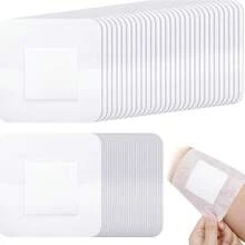 Cofoe 50-Count Large Adhesive Bandages, Waterproof Breathable Large Bandage Patches With High Absorbent Cushion For Knee, Arm & Neck, Mixed Sizes - View 1