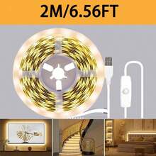 1pc Flexible LED Light Strip With Button Switch, Self-Adhesive Room Decor LED Lights - Home, Bedroom, Vanity Mirror, Kitchen, Living Room,Study,Wardrobe,Non-Waterproof,White Light/Warm Light,Cabinet, DIY Lighting,TV Backlight Kitchen Decor Lighting - USB Button - View 12