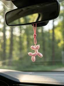 1 buah Liontin Anjing Balon Lucu, Dekorasi Gantung Kaca Spion Mobil, Dekorasi Interior Mobil, Aksesori Mobil - A - View 6