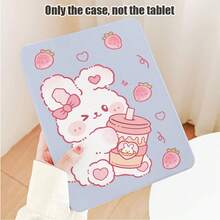Rabbit, Strawberry UV Printed Flat Pattern. Suitable For Huawei Protective Case / MatePad 11.5 2025 / MatePad SE 11 Inch / Honor Tablet Protective Case / Honor 9 / 10 / X8A / Pad SE 11 Inch (2023) / Pad 2 / A9 Etc. / 11th Gen A16 Case - Multicolor - View 11