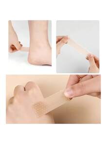 3PCS Silicone Heel Pads 2CM*100CM Anti-Chafing Heel Stickers High Heel Shoes Anti-Slip Invisible Anti-Friction Pads - Apricot 1 - View 6
