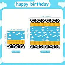 20-100pcs Western Cowboy Cow Print Paper Napkins, Birthday Party And Baby Shower Decoration - Dairy Cow - View 3