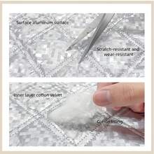 Grey Trim Zippered Thickened Insulated Curtains, Winter Window Windproof & Cold-Proof, Indoor Temperature Retention & Noise Reduction - Silver Curtain Grey Trim Left-opening Zipper Style - View 7