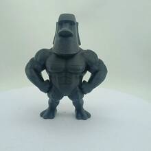 1pc Strongman Bodybuilder Muscle Statue, 3D Printed Plastic Decor, Desktop Ornament For Living Room, Study, Gym, Ideal Gift For Fitness Enthusiasts - A - View 14