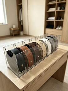Transparent Acrylic Multi-Compartment Watch Band Storage Box, Desktop Watch Strap Bracelet Organizer Rack, Jewelry Display Storage Box, Home Decor, Holiday Gift - View 8
