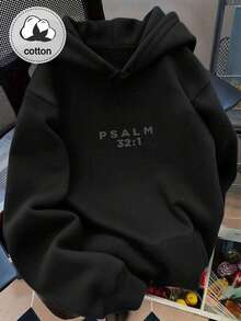 "Forgiven" Themed Graphic Sweatshirt (Christian/Jesus/Prayer Elements) - Women's Long-Sleeve Casual Sweatshirt For Autumn/Winter - Black - View 2
