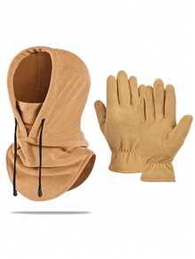 Winter Hunting Windproof Mask, Warm Hunting Camouflage, Balaclava Hat, Fleece Gloves Combination Suitable For Winter Hunting And Other Outdoor Sports - Multicolor - View 10