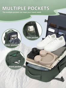 Travel Backpack With Vacuum Compression (With Pump) Portable Combination Laptop Bag Medium Classic Edition Travel Backpack Laptop Backpack Travel Backpack Vacuum Compression Casual Backpack Unisex Short Trip Business Trip Luggage Bag Portable Bag - Multicolor - View 6