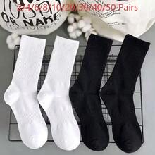 Kaos Kaki Putih Setengah Betis, Unisex, Gaya Wanita yang Lucu, Lembut dan Halus, Cocok untuk Olahraga, Bisnis, Liburan, Pemakaian Sehari-hari, Sepanjang Musim - MultiWarna - View 11