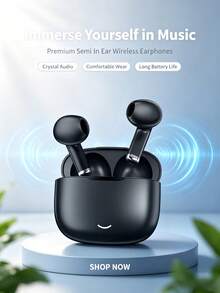 2026 High Version Wireless Earphones, Built-In Microphone, Lossless Sound Quality, Zero Latency, 24-Hour Long Battery Life, Suitable For Sports, Fitness, And Enjoying Music - View 3