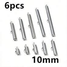 6pcs Stainless Steel Crimp End Caps Slider Clasps Buckles Tubes Connector Findings For Beading Ball Chains DIY Jewelry Making - Bead Chain Buckles - View 18