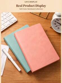 A5 Yangba Notebook, High-Quality Eye-Protection Paper, A5 Inner Pages, Minimalist Portable Waterproof, Suitable For School And Office Use, PU High-Aesthetic Soft Leather Business Notebook, Exquisite Office Notebook - Square - View 4