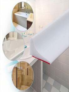 1pc Silicone Bathroom Waterproof Water Barrier Strip, Shower Water Dam, Floor Mat, Sink Countertop Dry/Wet Separation, Easy Installation, Essential Accessory - multicolor - View 8