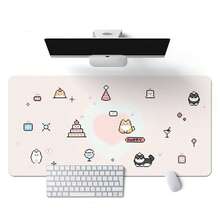 Leather Desk Mat Protector Japanese Pixel Cat High Beauty Leather Table Mat Beautiful Girl Dormitory Desktop Decoration Mat Office Study Desk Mat - View 14