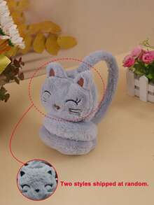 Autumn/Winter Warm Plush Ear Muffs, Cute Plush Cartoon Cat Ear Muffs, Cold-Proof Ear Protection - Multicolor - View 7