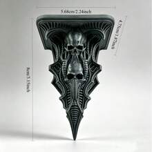 Gothic Skull Carved Base Mini Model DIY, Suitable For Halloween Decoration And Collection - A - View 4