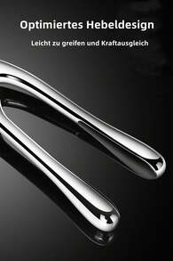 Garlic Press: A High-Quality Garlic Crusher Featuring An Ergonomically Designed Lever, Which Efficiently Crushes Garlic To Produce A Finer Paste; A Practical Kitchen Gadget. - Silver - View 7