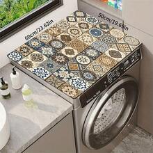 1pc Plaid Illustration Pattern Diatomaceous Earth Absorbent Drying Mat, Kitchen Countertop Dish Drying Pad, Coffee Machine Mat, Bowl & Plate Drying Mat, Dining Table Breakfast Mat, Non-Slip Heat-Resistant Easy To Clean Hidden Water Stains, Suitable For Kitchen, Dining Table, Coffee Shop, Bar, Home Decor, Holiday Gift - Multicolor - View 11