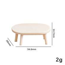1pc Dollhouse Miniature Furniture, Realistic Dollhouse Decorations, Bedroom Living Room Sofa Model, Miniature Scene Furniture Decor, Furniture Model, Mini Sofa, Coffee Table, Holiday Gift, Gift - Sofa and Coffee Table Set - View 5