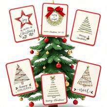Merry Bright Christmas DIY Kit For A Christmas Card Featuring String Art, String Art Craft Set For Adults, Holiday Christmas Tree, Star And Snowman Decorations, Handmade Seasonal Home Decor - Christmas Card - View 10