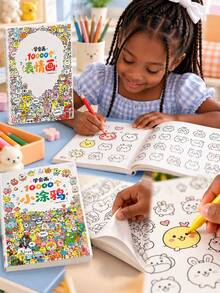 1 buah Buku Sketsa Lukisan Kreatif, Koleksi Gambar Garis Ekspresi Lucu, Buku Tracing Doodle Seru, Bahan Seni Garis Karakter Kartun yang Beragam, Tracing Gambar, Kreasi Mewarnai Kreatif, Mengembangkan Imajinasi Artistik, Gaya Sederhana dan Cerah, Kertas Tebal Anti Tembus Tinta, Cocok untuk Kreasi Gambar Tangan di Rumah, Latihan Seni, Penggemar Lukisan Pemula, Pemula Menggambar Tangan, Buku Referensi Lukisan Kreatif Kartun - MultiWarna - View 8