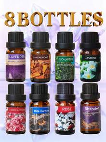 Minyak Esensial 10ml, Minyak Yoga, Minyak Nabati, Cocok untuk Pelembap Udara, Diffuser Aroma, Aroma Buah & Bunga seperti Melati, Lavender, Mawar, Bunga Jeruk, Menghilangkan Bau di Ruang Tamu dan Kamar Mandi, Kompatibel dengan Diffuser Aroma dan Pelembap Udara - Kotak putih 10ml - View 34