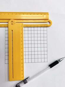 Multifunctional Ruler, Adjustable Measuring Tool With Straightedge, Protractor & Compass Functions, For Students, Artists & Diy Users, Drawing Arcs, Parallel Lines & Measuring Angles, Lengths & Sizes - Multicolor - View 3