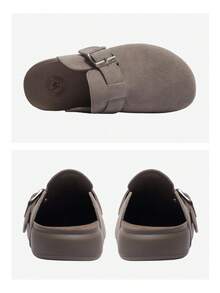 CAMEL CROWN 1雙女款夏季涼鞋，時尚輕便舒適經典Birkenstock風格拖鞋 - 灰色 - 查看 4