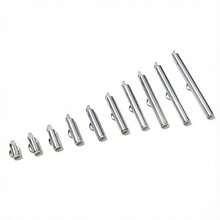 6pcs Stainless Steel Crimp End Caps Slider Clasps Buckles Tubes Connector Findings For Beading Ball Chains DIY Jewelry Making - Bead Chain Buckles - View 3