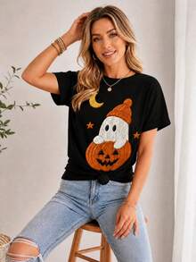Women T-Shirts - Black - View 5