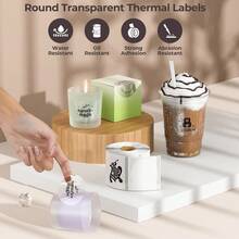 1 Roll Self-Adhesive Thermal Label Paper Compatible With M120/M220/M110/DETONGER P1 Label Printer - Thermal Paper - View 2