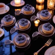 1/5/10/15pcs Mini Dessert Plates, Small Plates, Sushi Plates, Party Plates, Sauce Dishes, Appetizer Plates, Suitable For Weddings, Parties, Easter, Labor Day, Music Festivals, Fashion Party Tableware - Multicolor - View 2