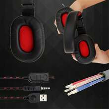 Dam Headset SY733MV. Gamingheadset med mikrofon, minijack-anslutning för PC, laptop, PS4, Xbox One, mobil, surfplatta. Volymkontroll - Visa 4