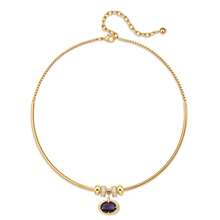 Gold Necklace, Exquisite Necklace With Birthstone Pendant, Fashionable Minimalist Summer Crystal Necklace, Bohemian Style Jewelry. - Multicolor - View 11