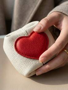1pc Heart-Shaped Coin Box, Multi-Functional Portable Storage, Suitable For Storing Coins, Jewelry, Earphones, Etc., Ideal For Home, Commuting, Travel, Business Trips, And Holiday And Anniversary Gifts - Multicolor - View 2