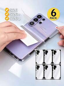 6件組 全覆蓋背部水凝膠膜 相容 Galaxy S26 Ultra S25 S24 Ultra 5G Edge S23 S22 Ultra Plus 透明螢幕保護膜 相容 S26 Ultra 背面+側面膜 - 6 Pieces - 查看 9