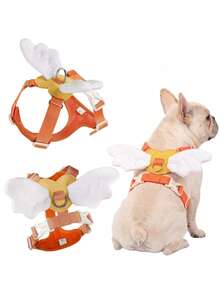 PETSIN Small And Medium Dog Angel Wing Harness, Heart-Shaped Breathable Easy-To-Wear Outdoor Walking Pet Harness For Cute Dogs - Multicolor - View 12