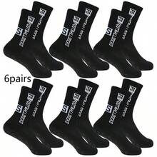 1/3/4 Pairs Unisex Non-Slip Sports Socks, Breathable, Suitable For Running, Hiking, Cycling, Gym, All Seasons - Black - View 17