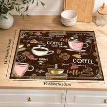 1 buah Alas Pengering Penyerap Tanah Diatom Bermotif Kopi, Alas Pengering Meja Dapur, Alas Mesin Kopi, Alas Pengering Mangkuk & Piring, Alas Meja Makan untuk Sarapan, Anti Selip, Tahan Panas, Mudah Dibersihkan, Noda Air Tersembunyi, Cocok untuk Dapur, Meja Makan, Kedai Kopi, Bar, Dekorasi Rumah, Hadiah Liburan - MultiWarna - View 10