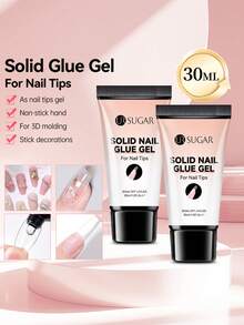 UR SUGAR 2 tuýp/gói keo dán móng tay dạng đặc 30ML, sấy đèn UV LED, bám chắc và bền lâu, dịu nhẹ dễ tẩy, thiết kế tuýp cầm tay tiện lợi - Freestyle - Xem 10