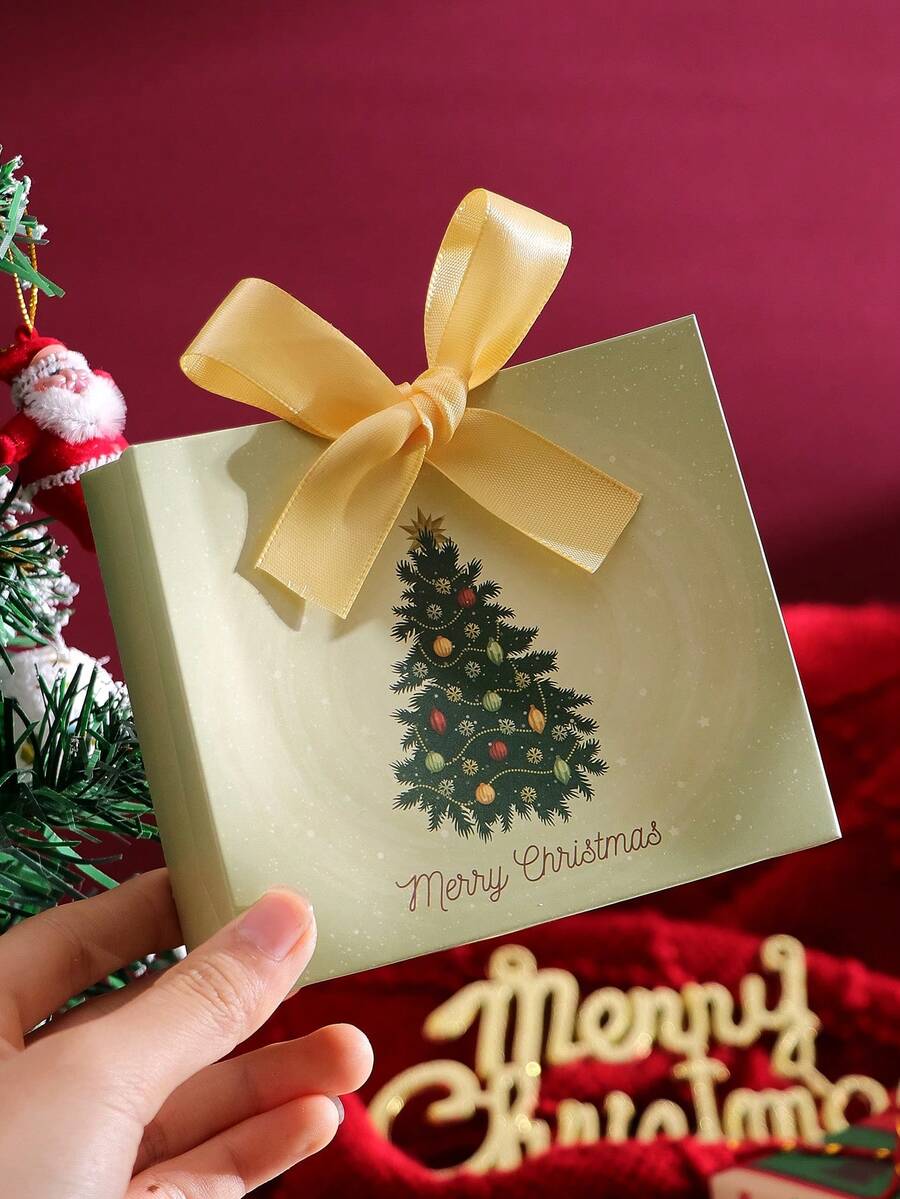 20pcs Christmas & New Year Gift Box Set (With Ribbon) - Featuring Santa Claus, Christmas Tree And Snowman Designs; Perfect For Christmas Parties, New Year And Winter Celebrations - View 1