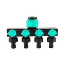 4-Way Garden Hose Splitter With 4 Independent Switches, Faucet Connector, Suitable For Outdoor Watering Systems, Leak-Proof Design, Applicable To Lawn, Garden And Car Wash Spray Systems, Randomly Shipped New And Old Models - Multicolor - View 12