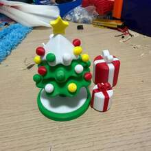 1pc-3D Printed Christmas Tree, Desktop Ornament Christmas Decoration, Suitable For Desktop Decor, Birthday Gift, Holiday Gift, Gift For Friends - Multicolor - View 8