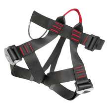 Climbing Harness Black Polyester Stainless Steel Adjustable Safety Belt For Rock Climbing Tree Work Rescue - Black - View 8