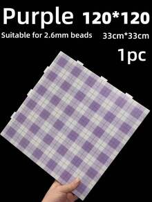 特大號 120 針方型彩色 Perler 珠子模板板附刻度，適用 2.6mm 珠子，Perler 珠子 DIY 工具組，珠飾手工材料，生日禮物與節日派對小禮，萬聖節，紫色 藍色 粉色 綠色 - 多款 - 查看 10