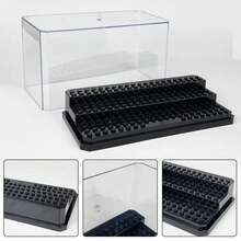 1PC Stackable Acrylic Figurine Display Box, Tiered Transparent Dust-Proof Display Case, Collectible Figure Storage Rack, Mini Figure Collection Desktop Storage Box, Gift For Enthusiasts - Multicolor - View 4