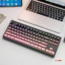ATTACK SHARK Keyboard Nirkabel Bluetooth Dual-Mode dengan Nuansa Mekanik untuk Gaming, Esports, Kantor, dan Mouse dengan Tombol PBT yang Senyap. - View 15