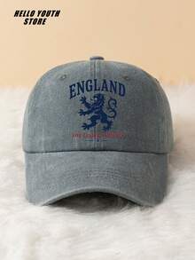 1pc Fashion England Pattern Printed Casual Baseball Cap, Soft & Comfortable, Multi-Functional Classic Vintage Casual Hat For Youth, Suitable For All Seasons, Daily Wear & Sports - A - View 7