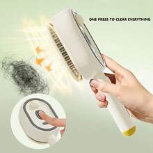 Electric Mist Telescopic Air Cushion Hairbrush, Portable Scalp Massage Comb, Type-C Rechargeable, Anti-Tangle Self-Cleaning Function, ABS Material Daily Hair Care Styling Tool - A - View 7